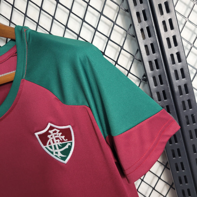 CAMISA FEMININA DO FLUMINENSE 23/24 VERMELHO E VERDE