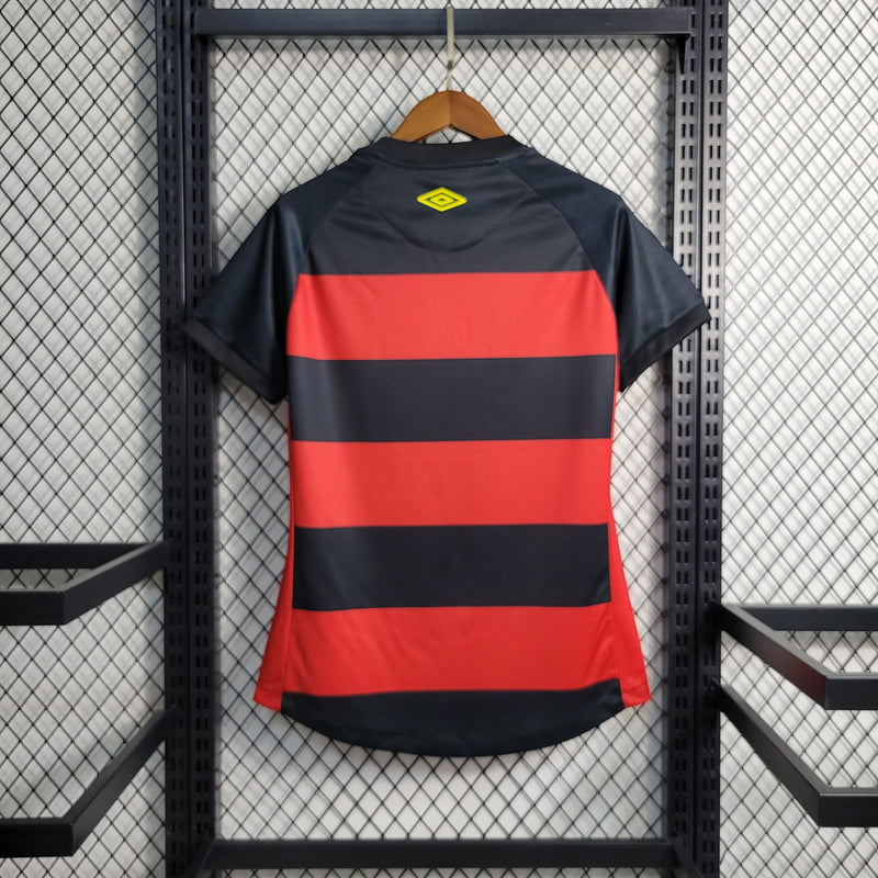 CAMISA FEMININA DO SPORT RECIFE 23/24 PRETO E VERMELHO