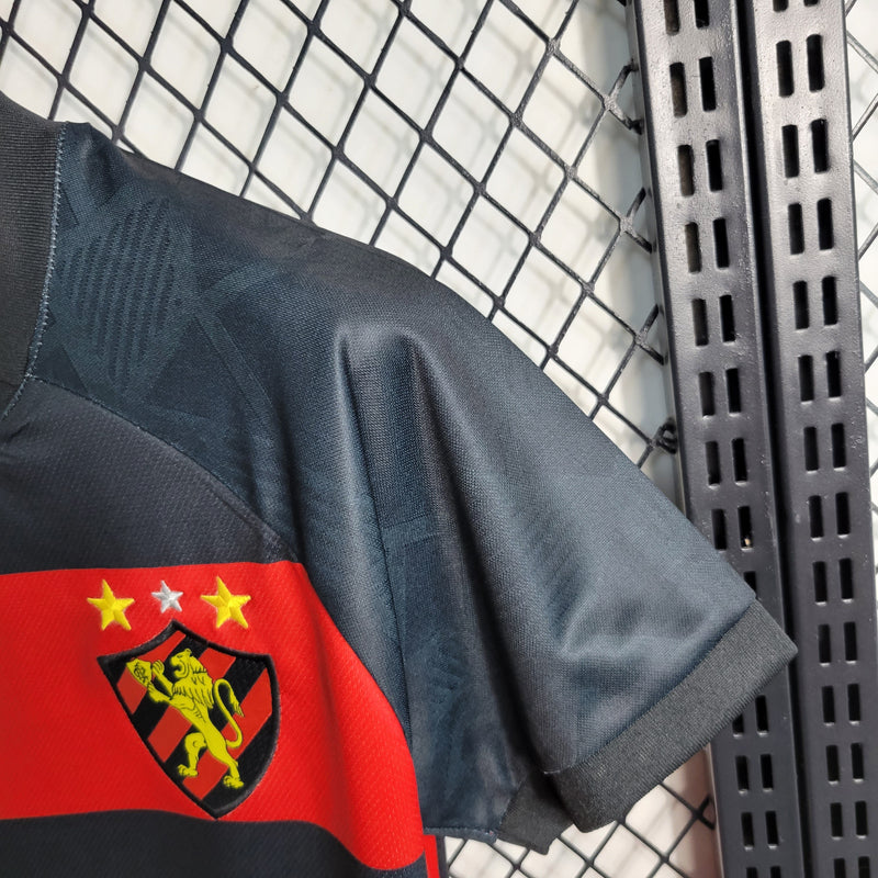 CAMISA FEMININA DO SPORT RECIFE 23/24 PRETO E VERMELHO