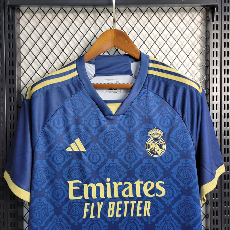 CAMISA DO REAL MADRID 23/24 AZUL ROYAL