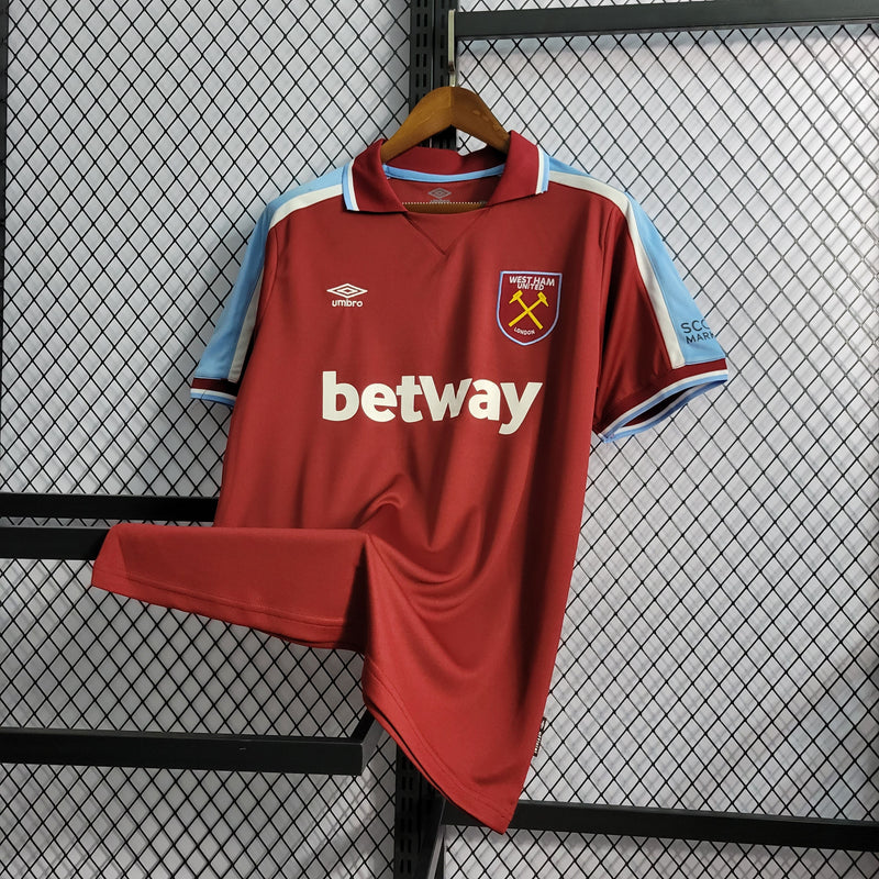 CAMISA DO WEST HAM 21/22 AMARELOVERMELHO