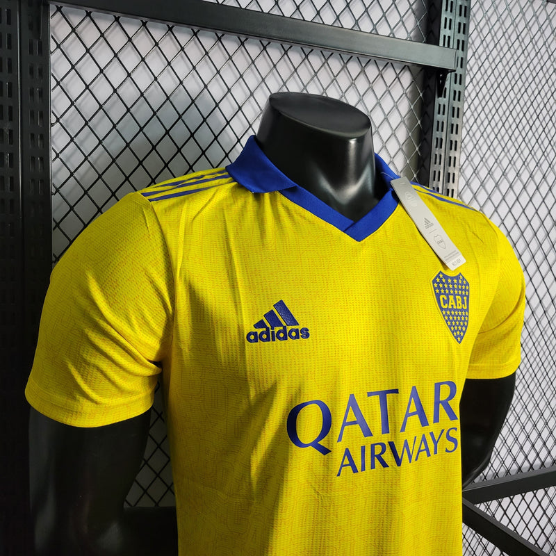 CAMISA DO BOCA JUNIORS 22/23 AMARELO VERSÃO PLAYER