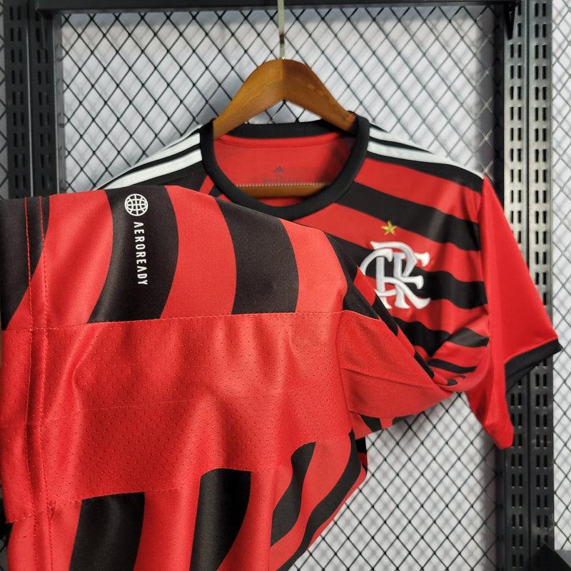 CAMISA DO FLAMENGO 22/23 2 VERMELHO E PRETO