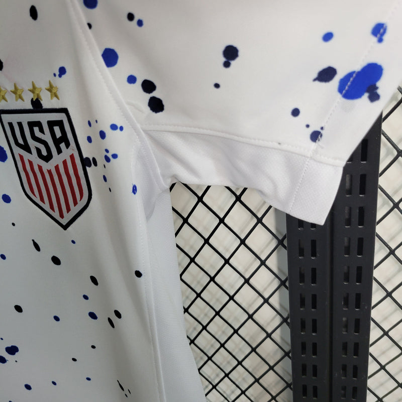 CAMISA FEMININA DA SELEÇÃO DO EUA 23/24 BRANCO