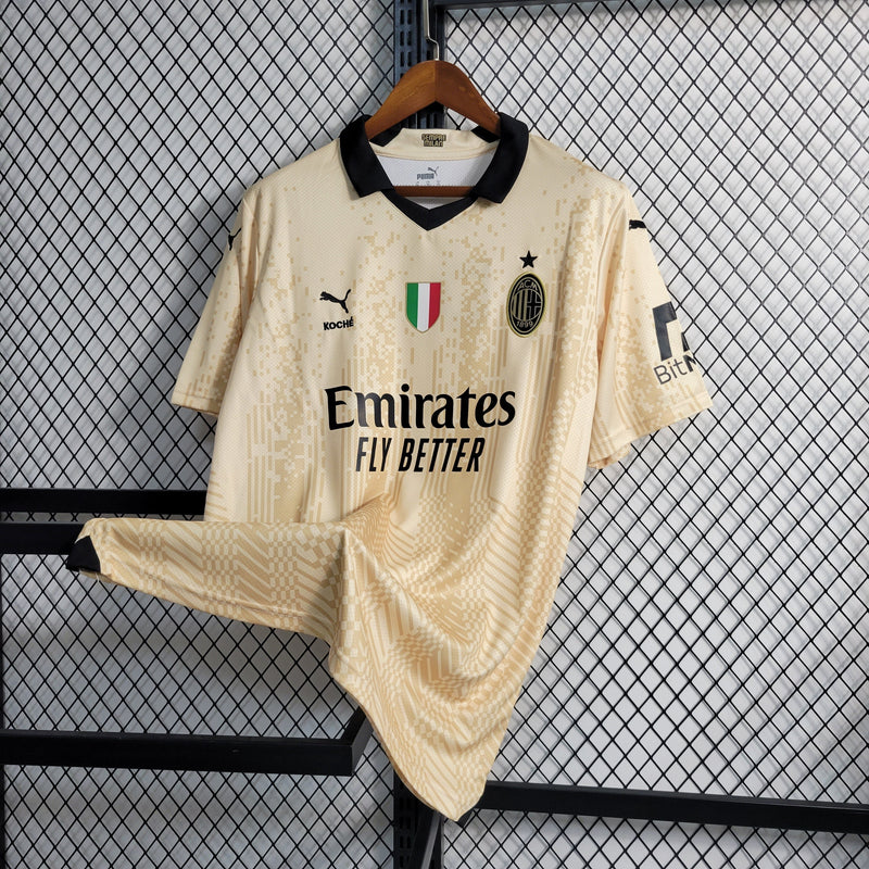 CAMISA DO MILAN 23/24 DOURADO