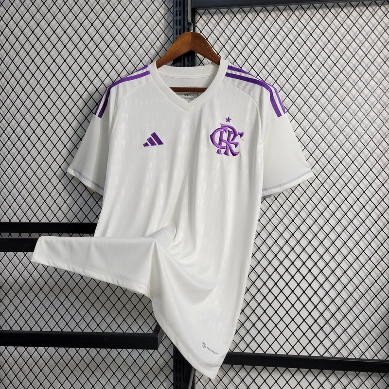 CAMISA DO FLAMENGO 23/24 BRANCO E ROXO