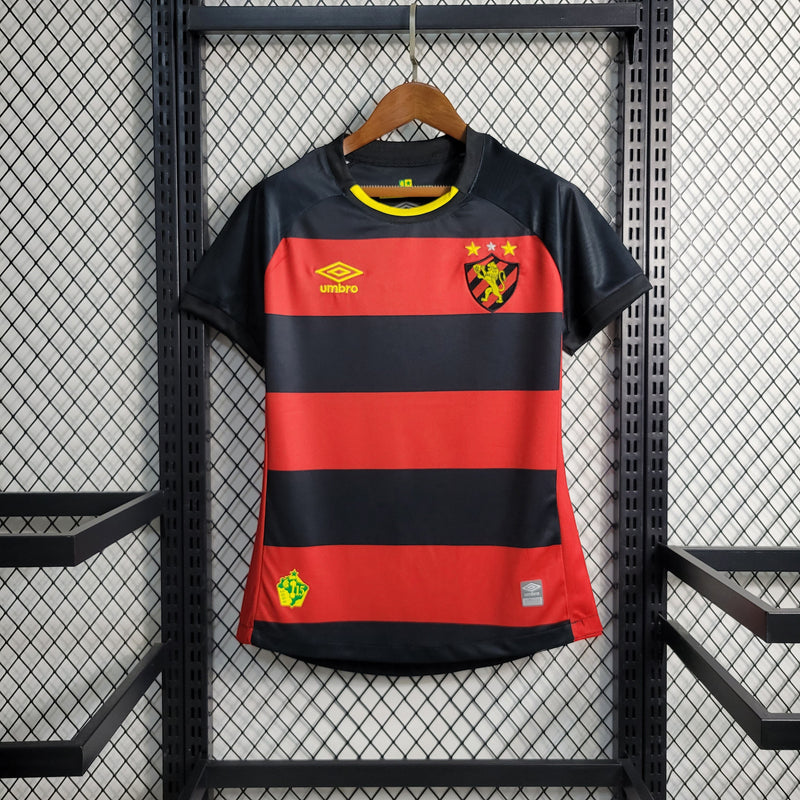 CAMISA FEMININA DO SPORT RECIFE 23/24 PRETO E VERMELHO