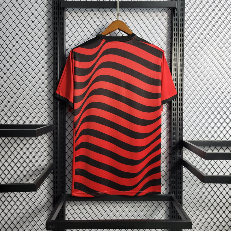 CAMISA DO FLAMENGO 22/23 2 VERMELHO E PRETO