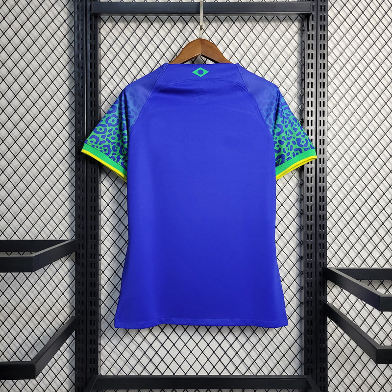 CAMISA FEMININA DA SELEÇÃO DO BRASIL 23/24 AZUL