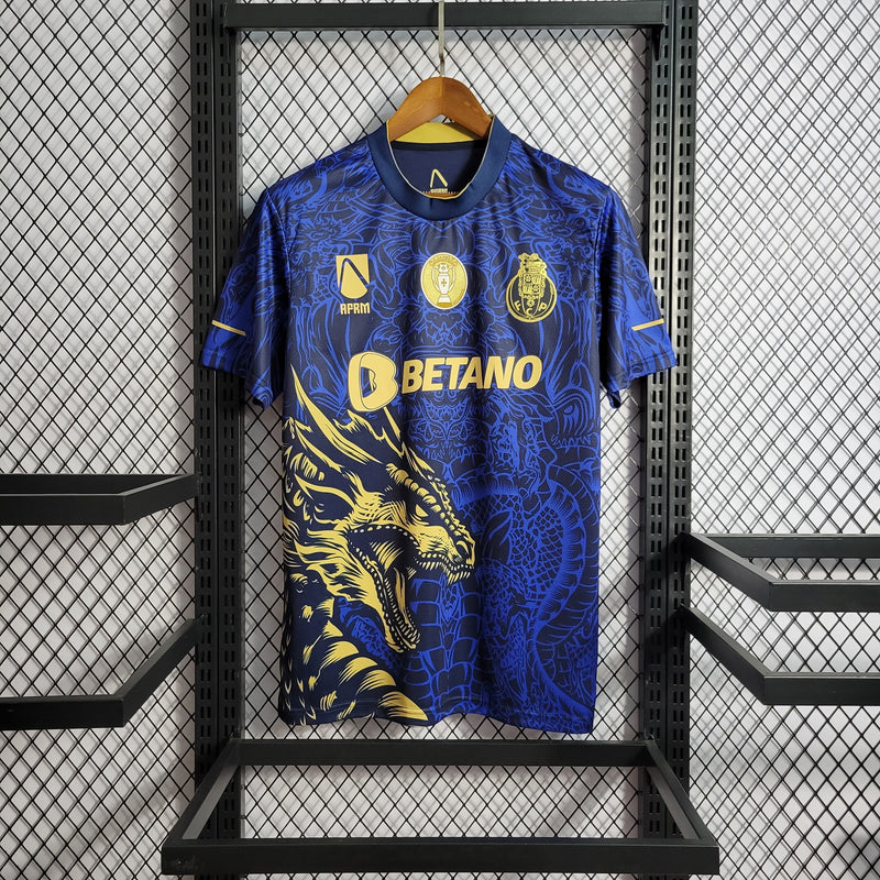 CAMISA DO PORTO 22/23 AZUL E DOURADO EDIÇÃO ESPECIAL