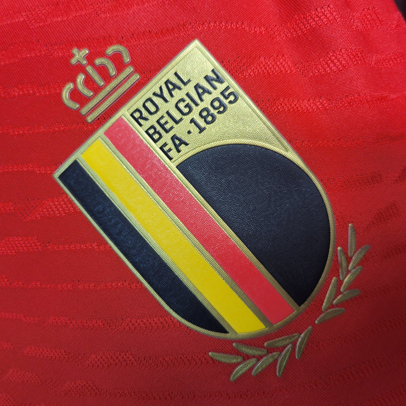 CAMISA DA SELEÇÃO DA BELGICA 22/23 VERMELHO VERSÃO PLAYER