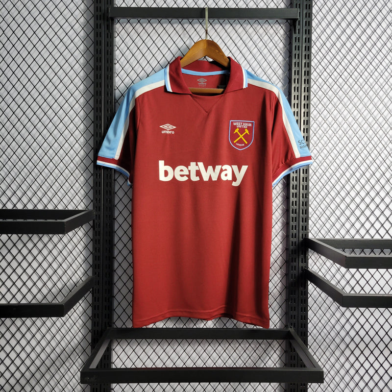 CAMISA DO WEST HAM 21/22 AMARELOVERMELHO