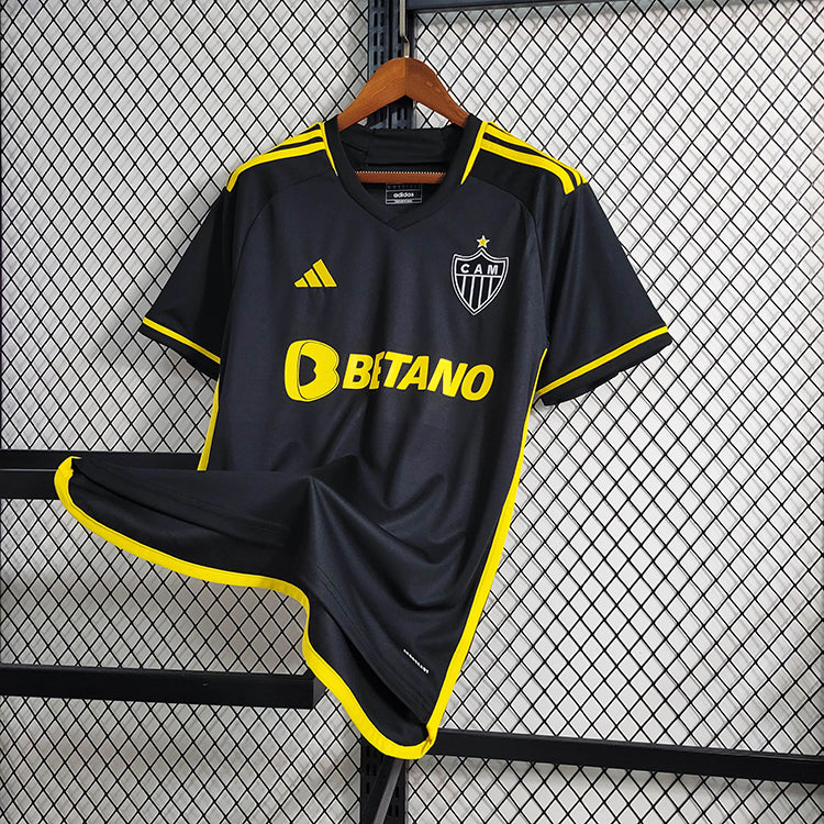 CAMISA DO ATLETICO MINEIRO 23/24 PRETO E AMARELO