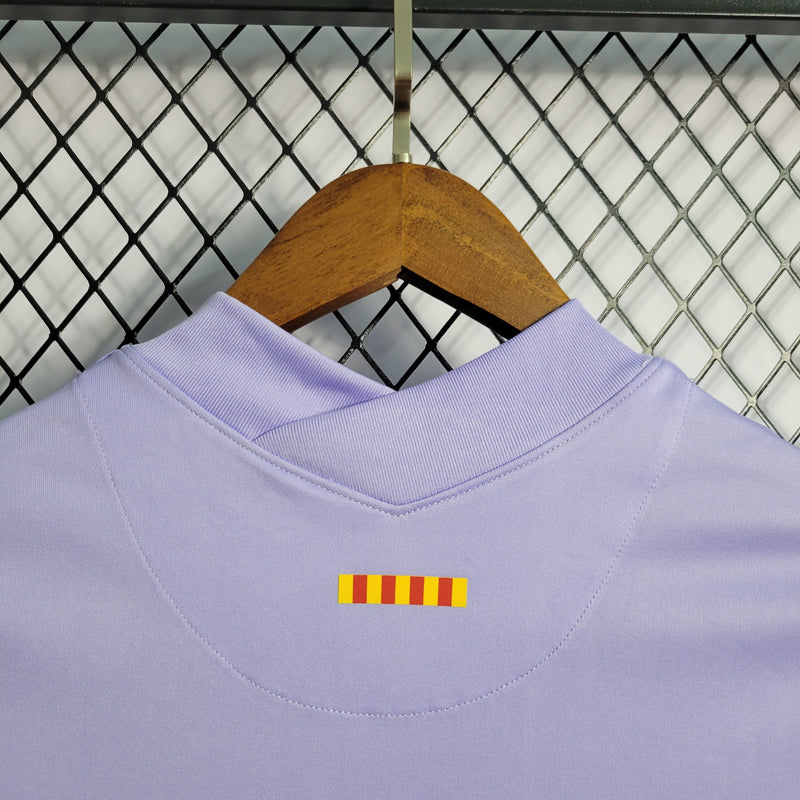 CAMISA DO BARCELONA 21/22 LILAS