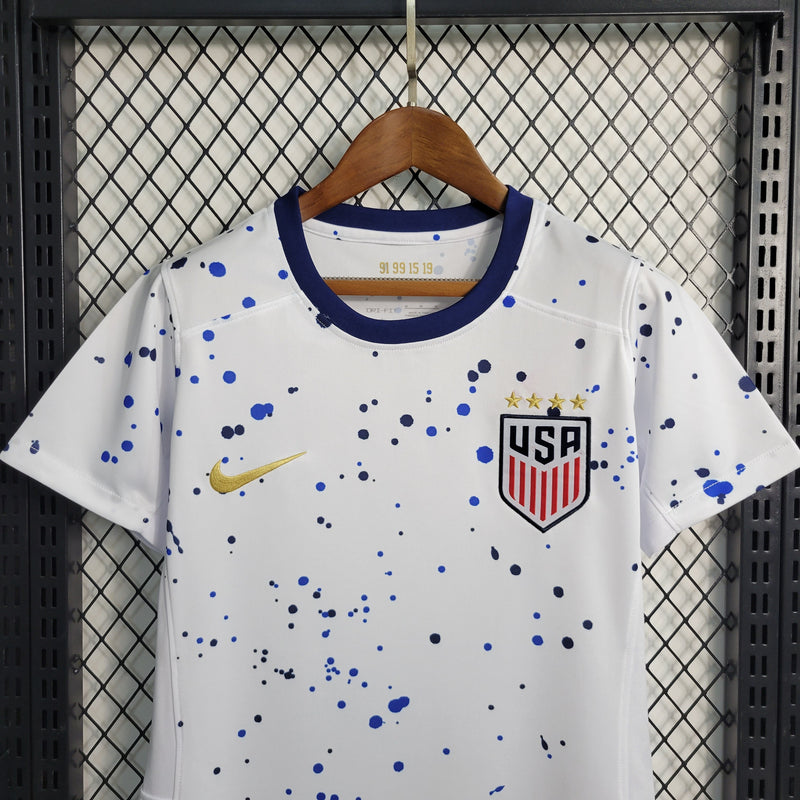 CAMISA FEMININA DA SELEÇÃO DO EUA 23/24 BRANCO