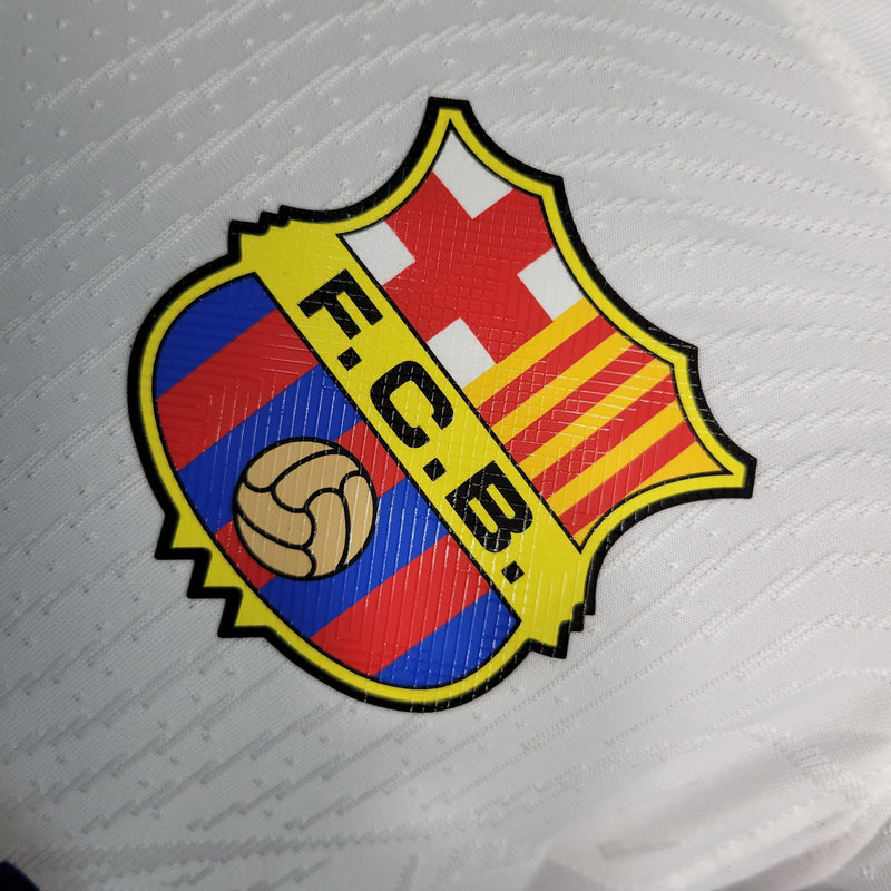 CAMISA DO BARCELONA 23/24 BRANCO VERSÃO PLAYER