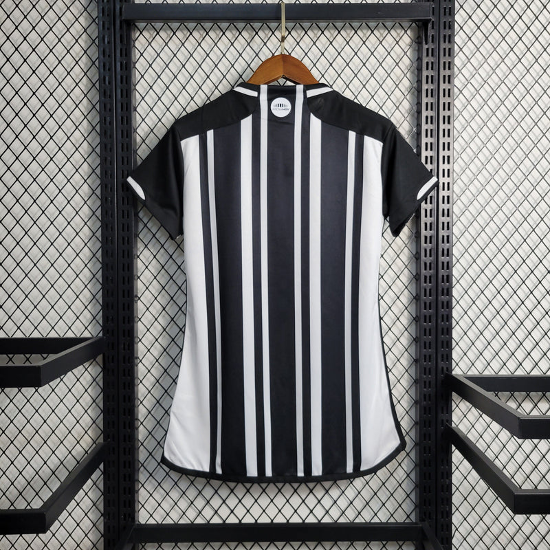 CAMISA FEMININA DO ATLETICO MINEIRO 23/24 BRANCO E PRETO