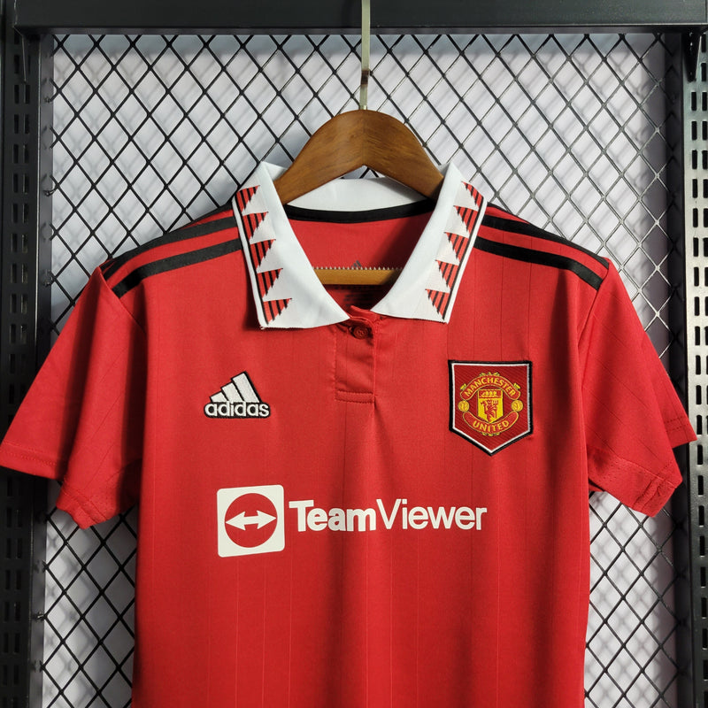 CAMISA FEMININA DO MANCHESTER UNITED 23/24 VERMELHO