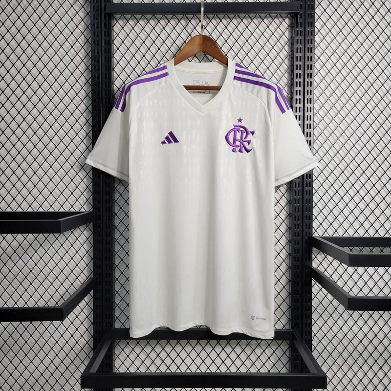 CAMISA DO FLAMENGO 23/24 BRANCO E ROXO