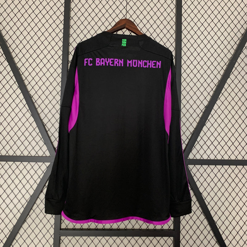 CAMISA MANGA LONGA DO BAYERN MUNCHEN 24/25 PRETO