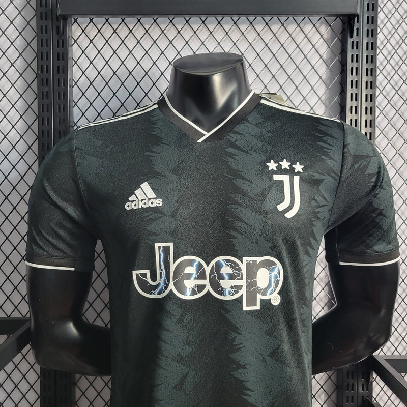 CAMISA DA JUVENTUS 22/23 BLACK VERSÃO PLAYER