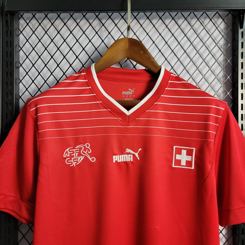 CAMISA DA SELEÇÃO DA SUIÇA 22/23 VERMELHO