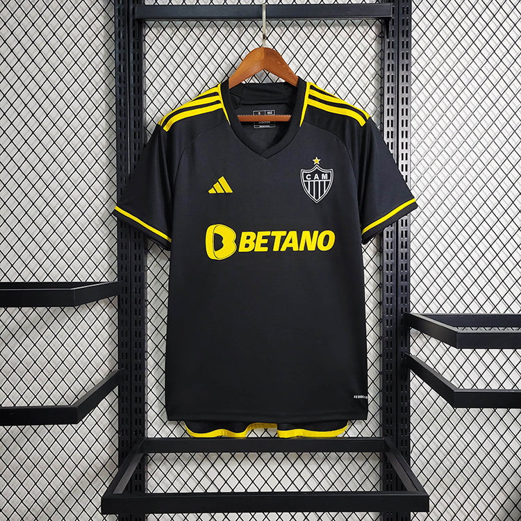 CAMISA DO ATLETICO MINEIRO 23/24 PRETO E AMARELO