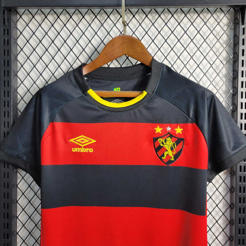 CAMISA FEMININA DO SPORT RECIFE 23/24 PRETO E VERMELHO