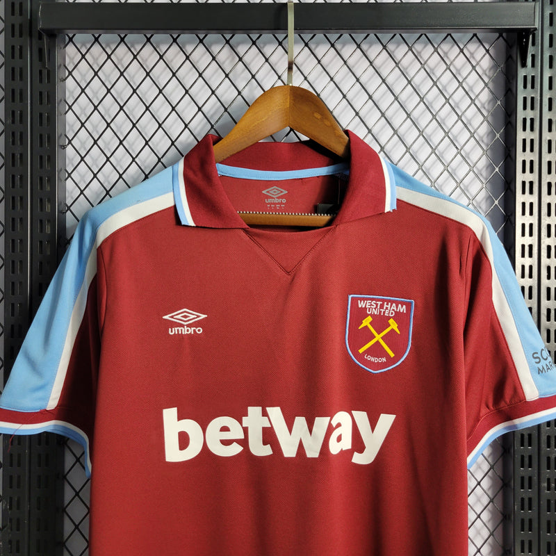 CAMISA DO WEST HAM 21/22 AMARELOVERMELHO