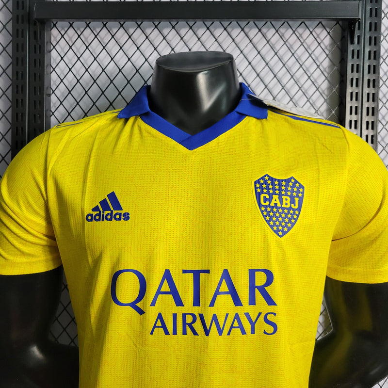 CAMISA DO BOCA JUNIORS 22/23 AMARELO VERSÃO PLAYER