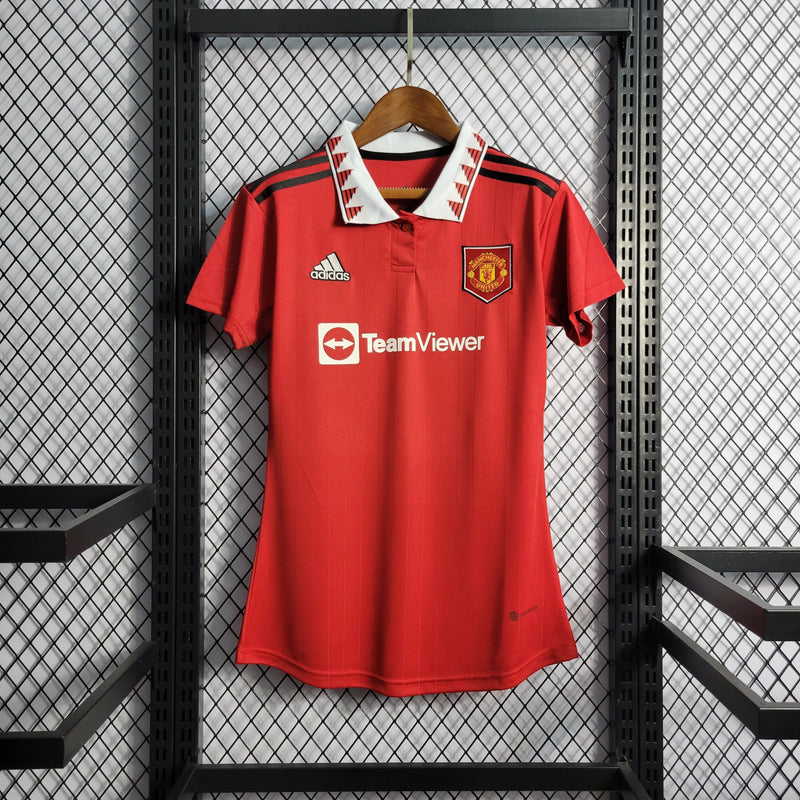 CAMISA FEMININA DO MANCHESTER UNITED 23/24 VERMELHO