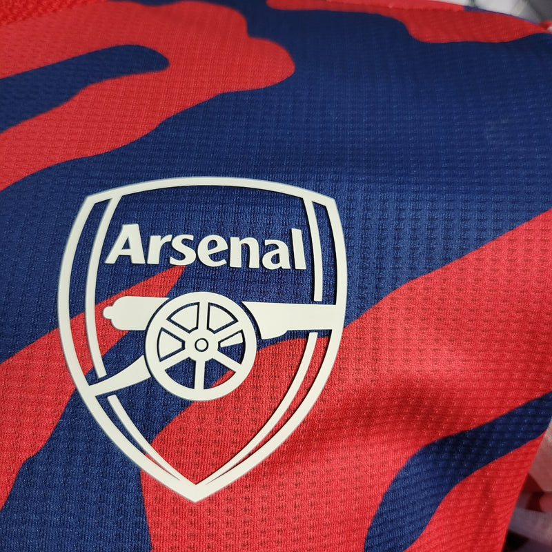 CAMISA DO ARSENAL 23/24 RED BLUE VERSÃO PLAYER