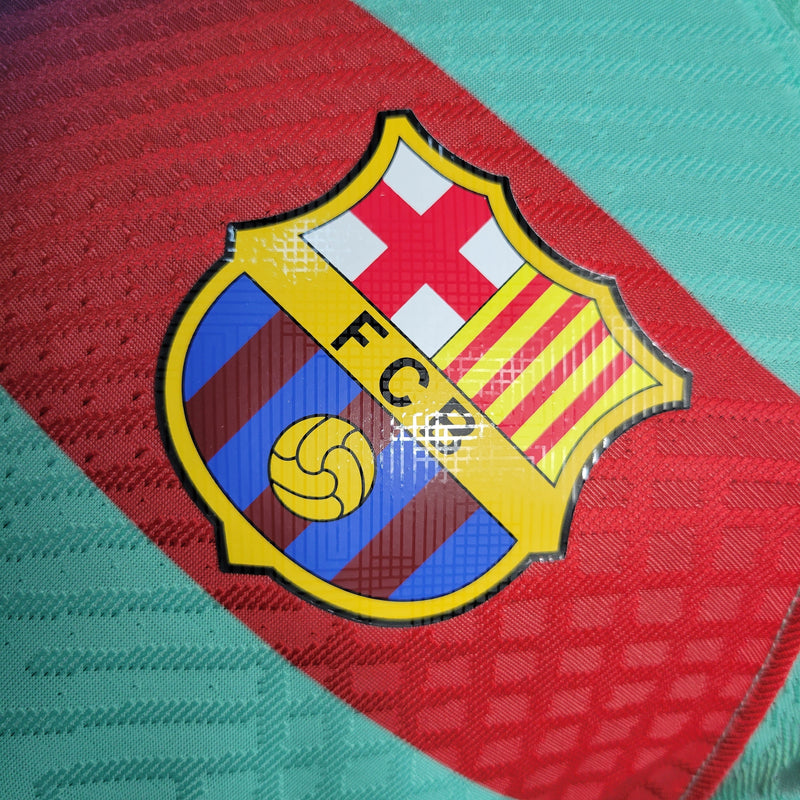 CAMISA DO BARCELONA 23/24 GREEN EDIÇÃO ESPECIAL VERSÃO PLAYER