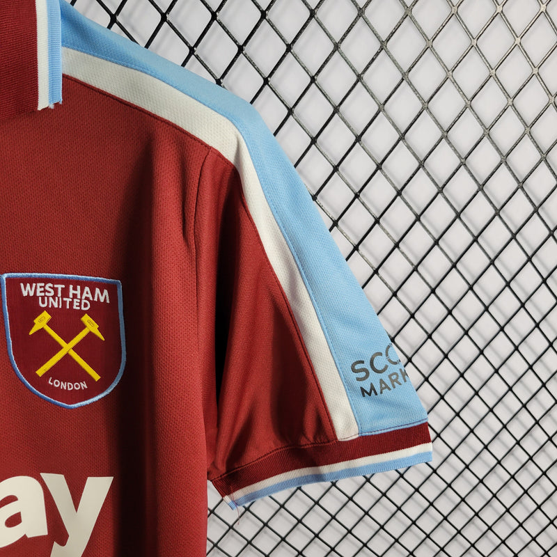 CAMISA DO WEST HAM 21/22 AMARELOVERMELHO