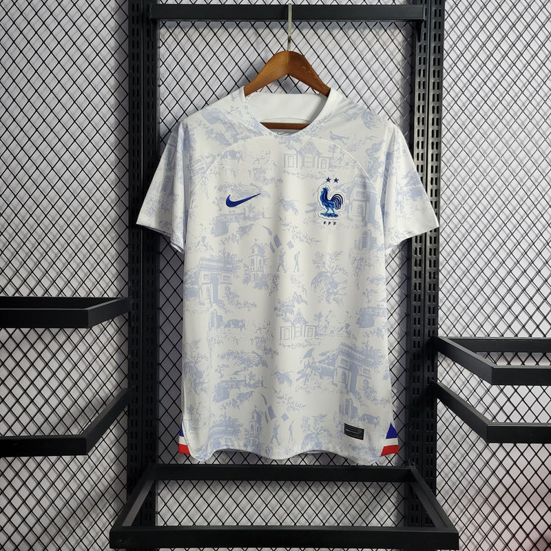 CAMISA DA SELEÇÃO DA FRANÇA 22/23 BRANCO