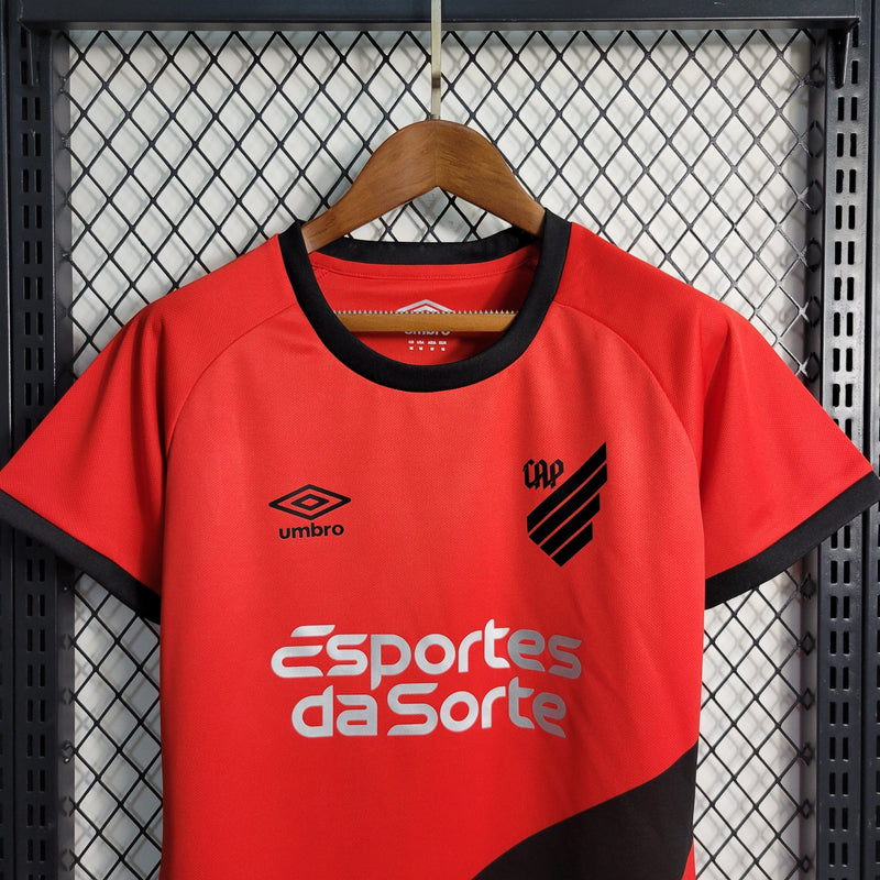 CAMISA FEMININA DO ATLETICO PARANAENSE 23/24 VERMELHO