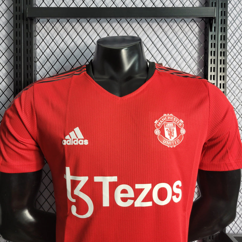 CAMISA DO MANCHESTER UNITED 22/23 RED VERSÃO JOGADOR