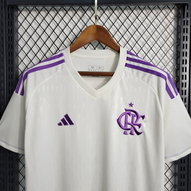 CAMISA DO FLAMENGO 23/24 BRANCO E ROXO