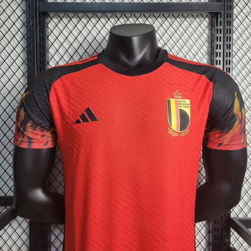 CAMISA DA SELEÇÃO DA BELGICA 22/23 VERMELHO VERSÃO PLAYER