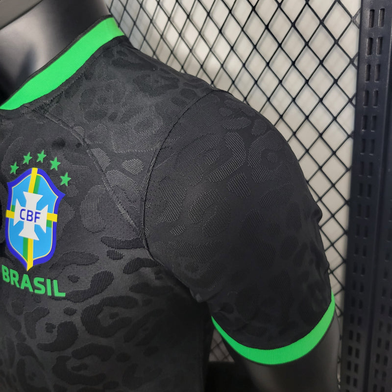 CAMISA DA SELEÇÃO DO BRASIL 22/23 LEOPARD BLACK VERSÃO PLAYER