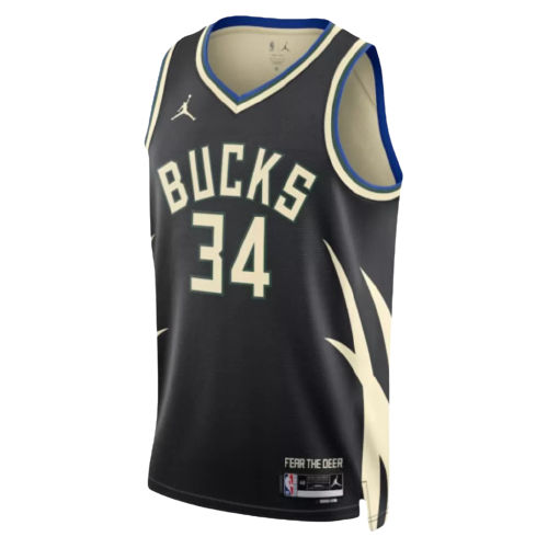 Regata Milwaukee Bucks - Giannis Antetokounmpo - 2022/23 Swingman Jersey - Preta