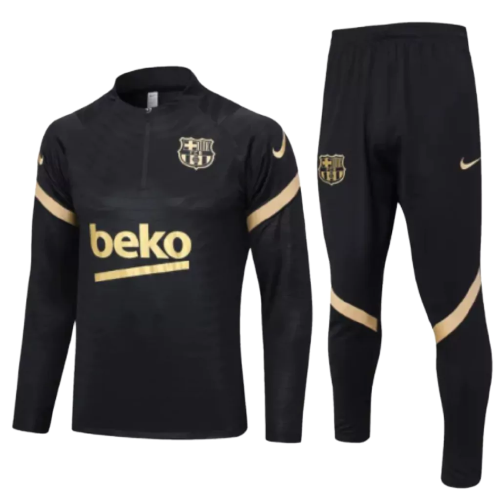 Conjunto de Treino Barcelona - Masculino - Preto